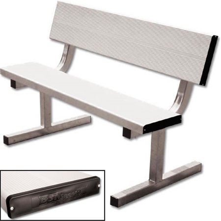 SPORT SUPPLY GROUP 21 ft. Surface-Mount Bench with Back BEPH21